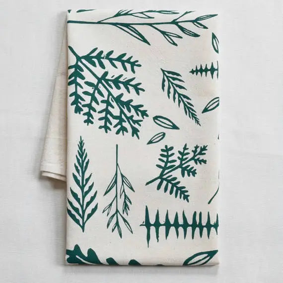 Woodland Ferns Tea Towel