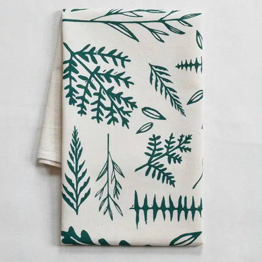 Woodland Ferns Tea Towel